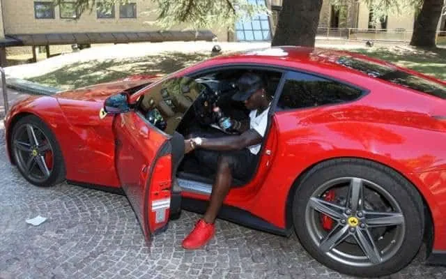 L'auto di Mario Balotelli.
