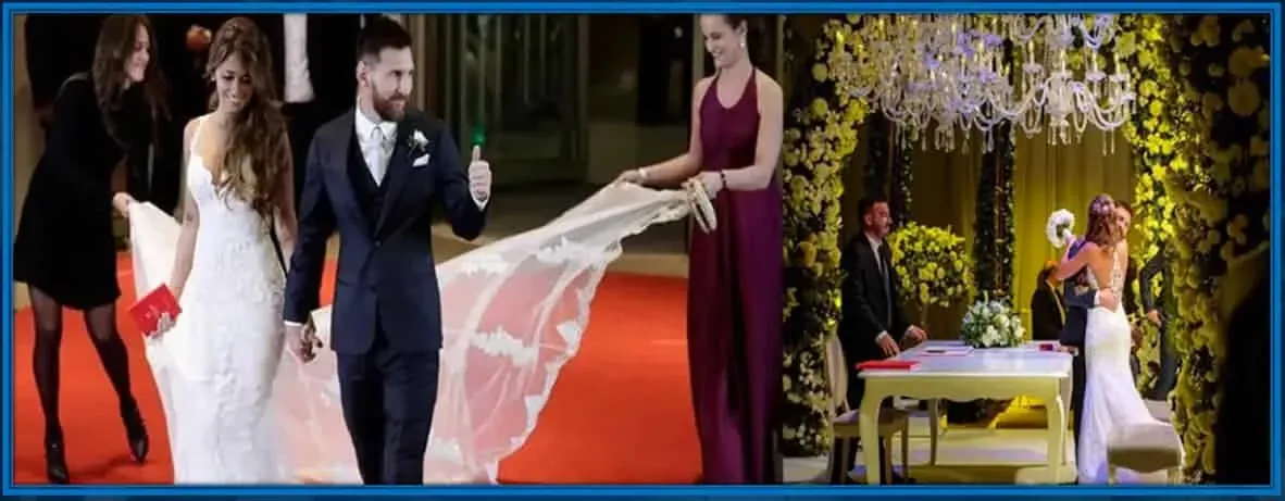 Ceremonia de boda de Leo.