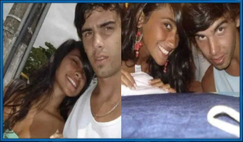 Mira sus caras. Se notaba que la esposa de Messi estaba realmente enamorada de su exnovio.