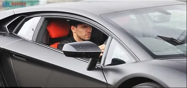 Sergio Aguero's Lamborgini.