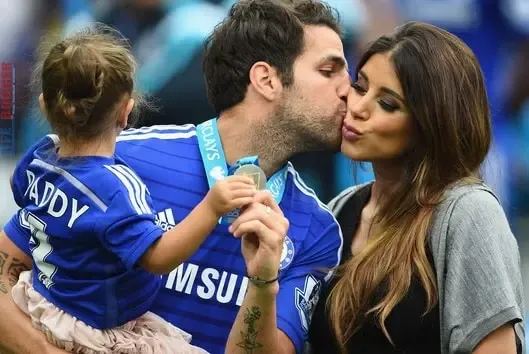 Celebrating Premier League Trophy with Girl Friend.