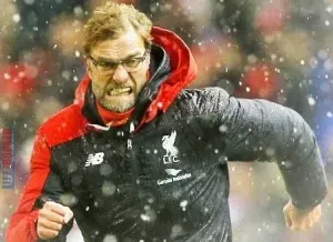 Jurgen Klopp celebration style.