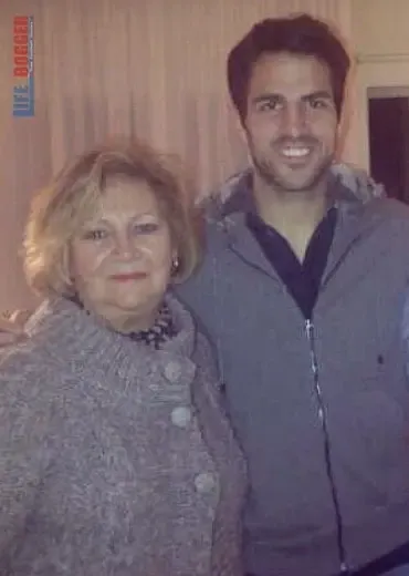 Cesc Fabregas and Mother (Nuria Soler).