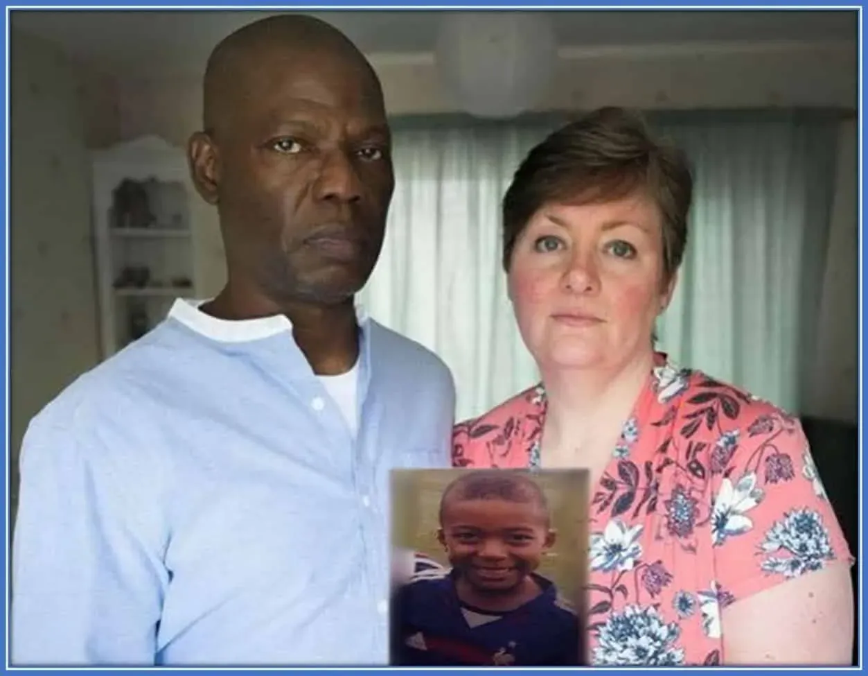 M&ouml;t Kylian Mbappes f&ouml;r&auml;ldrar - hans pappa, Wilfried och mamma, Fayza Lamari. Som observerats kommer fotbollsspelaren fr&aring;n en etnisk bakgrund av blandad ras.