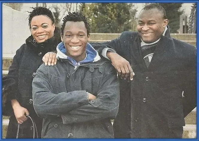 Meet Romelu Lukaku's parents - His mother, Adolphine Bolingoli and father, Roger Lukaku.
