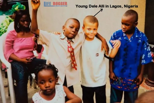 Young Dele Alli feeling at home, in Nigeria.
