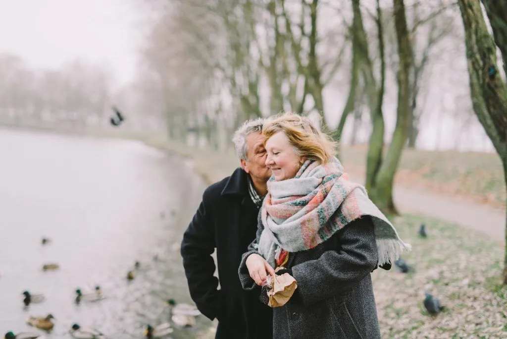 Illustrative stock photo: senior couple outdoors