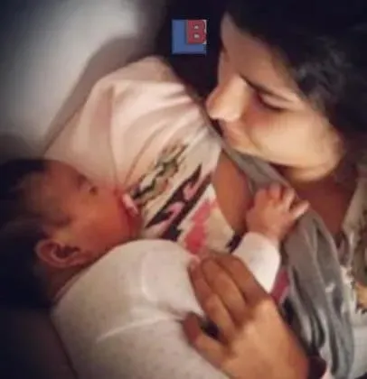 Benzema's Girlfriend, Chloe and Daughter, Melia.