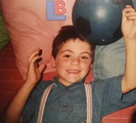 Little Bean's early encounter with his soccer hobby.