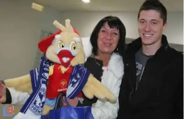 Robert Lewandowski Mother- Iwona.