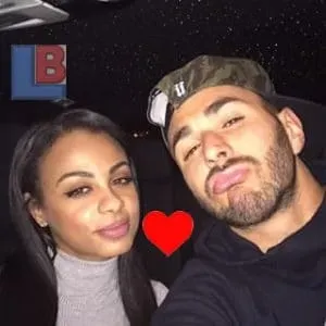 Karim Benzema and Analica Chavez.
