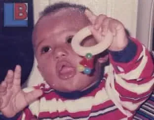 A childhood photo of Alex Iwobi.
