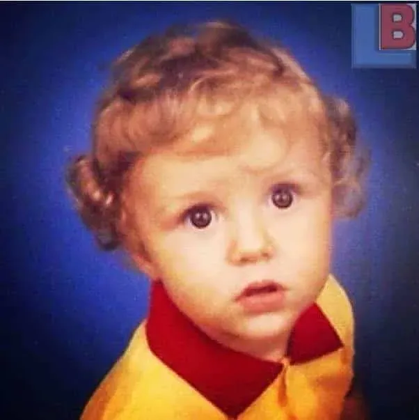 Young David Luiz, in his childhood.