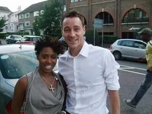 Daniel Sturridge's elder sister- Cherelle Sturridge with John Terry.