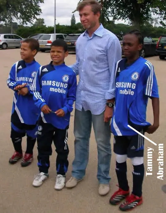 Young Tammy, teammates with Roman Abramovich.