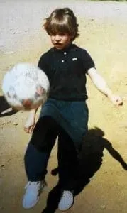 Young Sergio Ramos, in his childhood days.