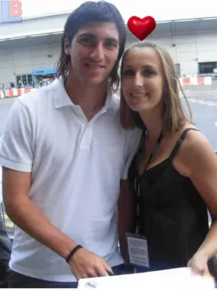 Gonzalo Higuain and Soledad Fandiño.