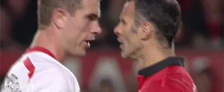 Image result for Jordan Henderson on ryan giggs