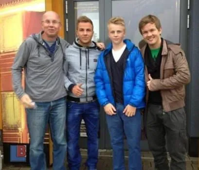 Mario Gotze's Family of Males.