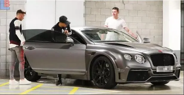 This is one of Jesse Lingard's Cars.