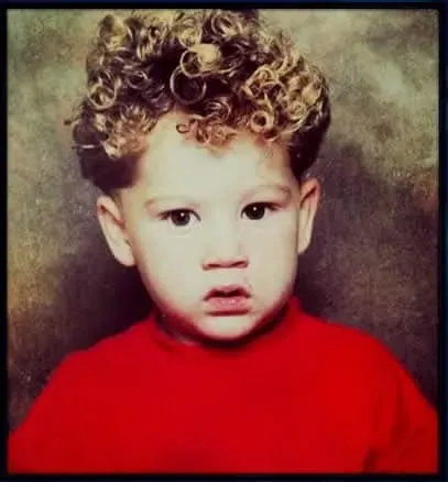 One of the earliest known childhood photos of Ross Barkley.