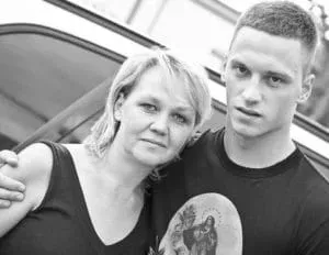Gabriela Arnautovic and her son Marko.