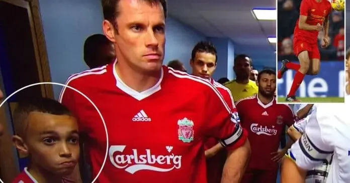 How time flies - This is young Trent Alexander-Arnold as a mascot.