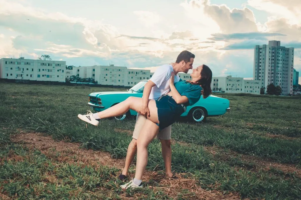 Illustrative stock photo: couple outdoors