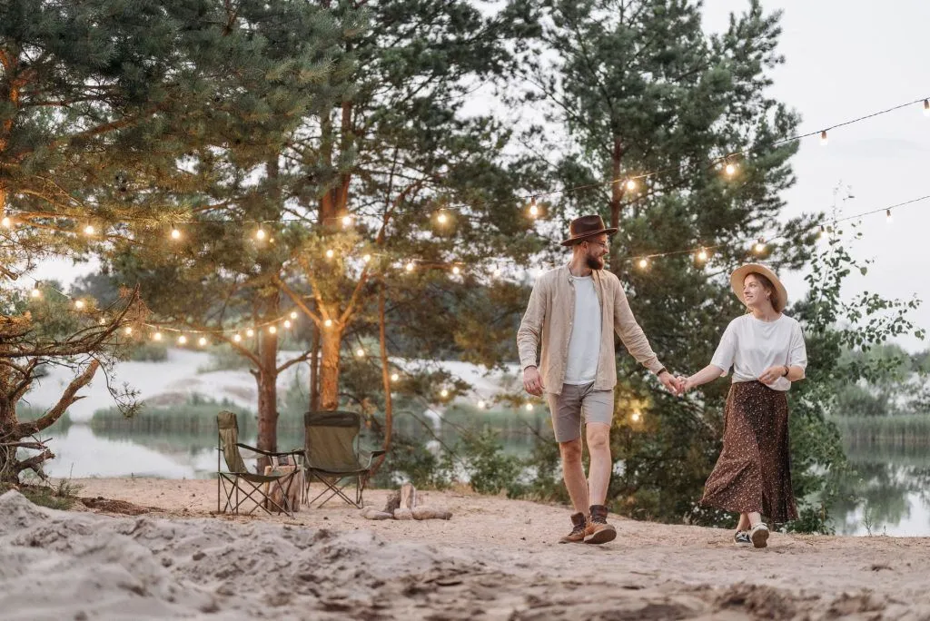 Illustrative stock photo: couple outdoors