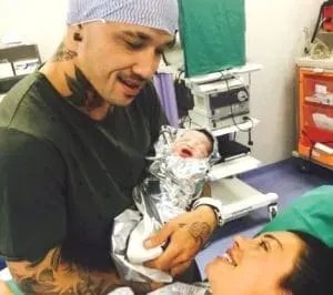 The proud feeling of becoming a Dad for the first time.