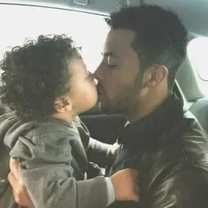 Little Maleec bonds with his Dad.
