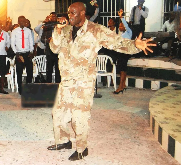 This is Taribo West performing his ministerial duties.