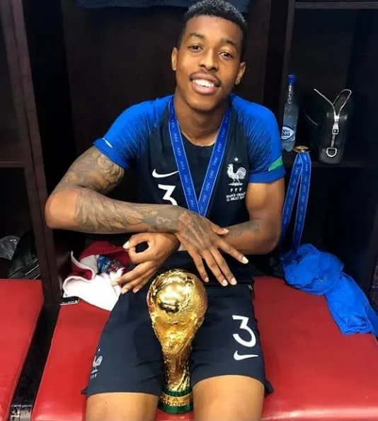The French star is a proud winner of the FIFA World Cup.