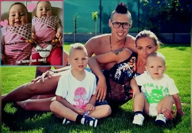 Martina Franova, her husband and their children.