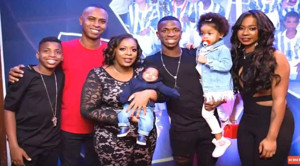 Meet Vinicius Junior's Parents (Vinicius José Paixão de Oliveira and Tatiana Vinicius), and the rest of his Family members.