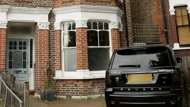 Ian Wright's modest house.
