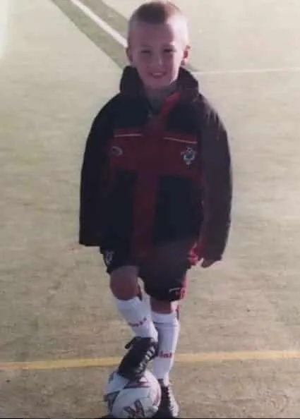 James Ward-Prowse has been playing football since he learnt how to walk. Credits: Instagram.