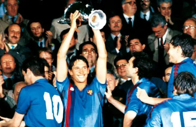 Ernesto Valverde UEFA Winner's Cup in 1989. Credit to Twitter.