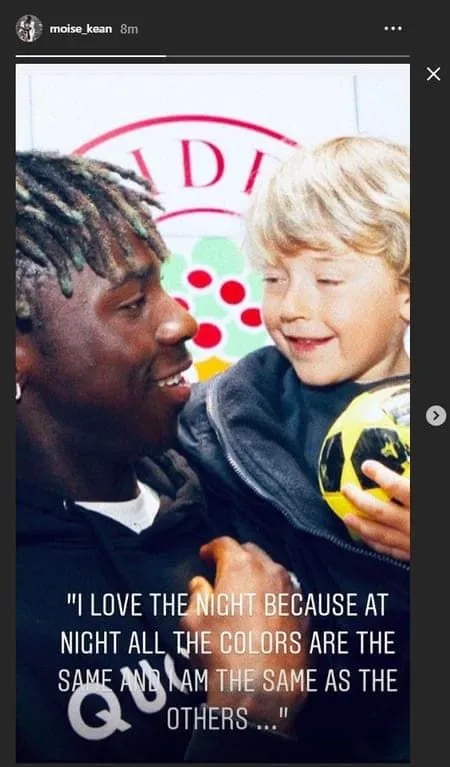 Moise Kean invia un messaggio a tutti i razzisti. Credito a Trendsmap.