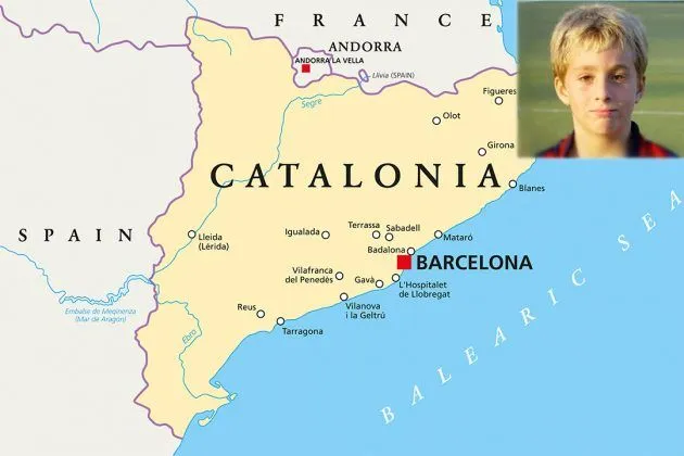 This map depicts Gerard Deulofeu's Family Origin.
