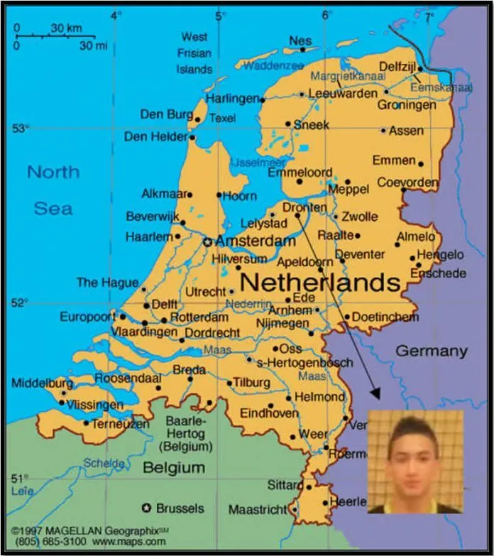 Hakim Ziyech a grandi &agrave; Dronten aux Pays-Bas.