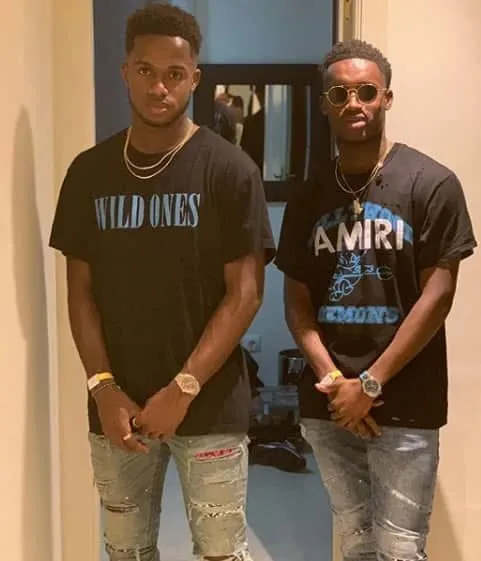 Ryan Sessegnon with his older brother Steven.