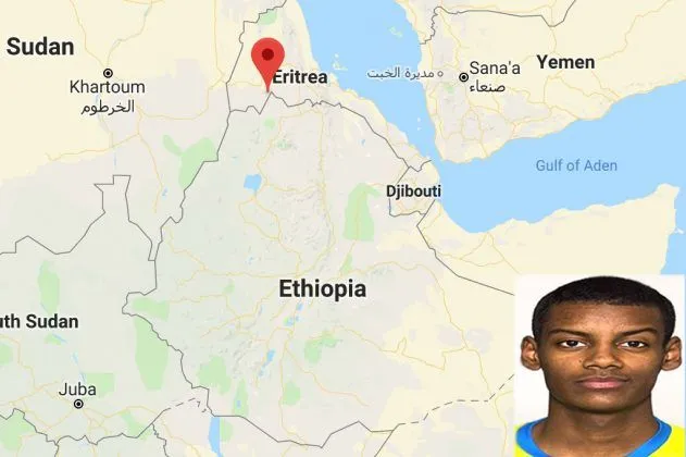 This map helps us to understand Alexander Isak's Family Origin. Credit to East Africa Monitor.