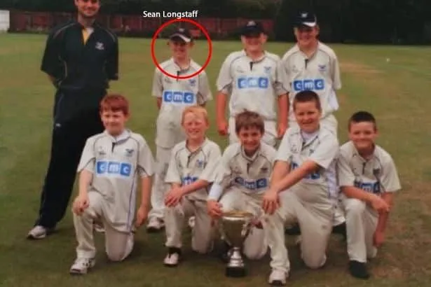 Sean Longstaff Early Years with Cricket. Credit to Chronicle LIVE.