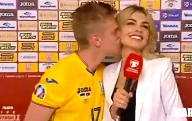 That Perk-like kiss with Vlada was the moment Love struck the Oleksandr Zinchenko.
