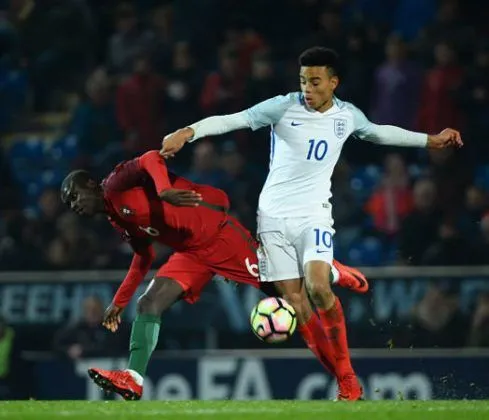 Mason Greenwood on international duty for England U17 team. Image Credit: HITC.