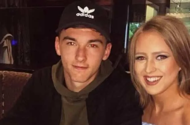 Kieran Tierney Girlfriend- Amy Hale. Credit to EveningTimes.