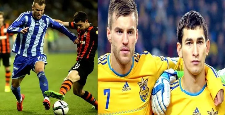 Andriy Yarmolenko and Taras Stepanenko had to put their country first. Credit to BBC and DailyMail