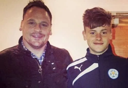 Harvey Barnes got huge support from his dad. Credit to IG