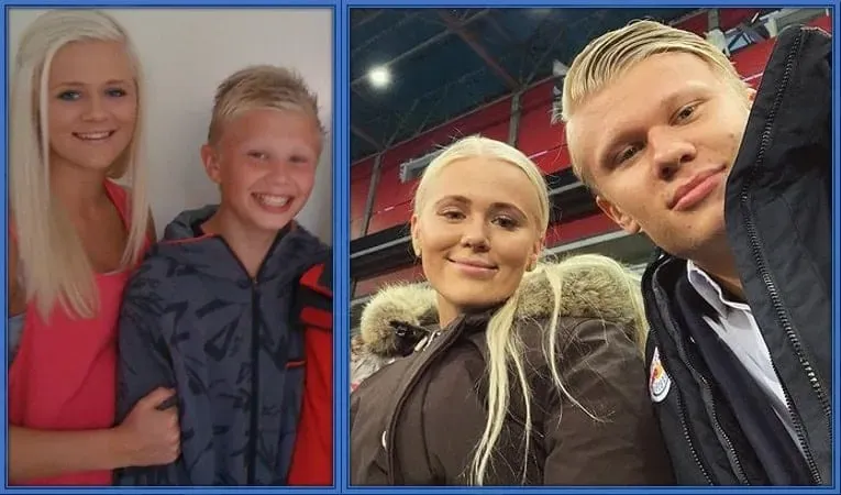 Gabrielle and Erling - then and years later. Both appear to be very close.